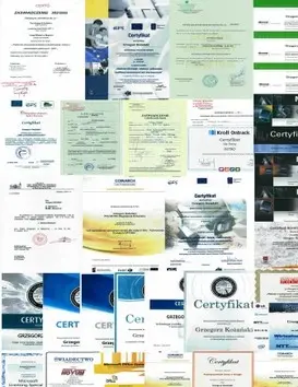 Grafika przedstawiająca certyfikaty